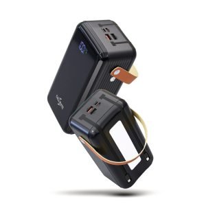 Callmate 60000mAh Power Bank, 23W Fast Charging with Type C PD (Input & Output) | Digital Display | (Black, Lithium Polymer)