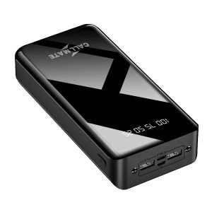 Callmate 30000mAh High Capacity Power Bank, 15W Fast Charging | Digital Display | (Black, Lithium Polymer)