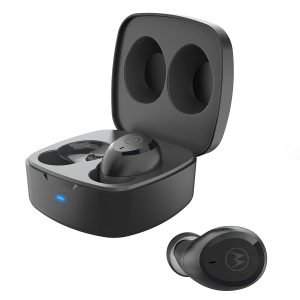 Motorola Moto Buds 100 - True Wireless Bluetooth Earbuds with Microphone - Black