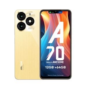 itel A70 (4GB RAM, 256GB ROM) upto 12GB RAM with Memory Fusion | Brilliant Gold