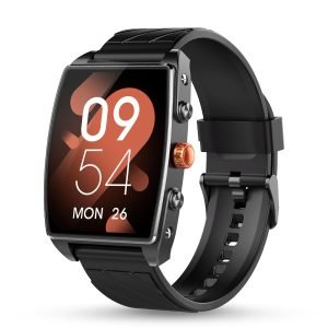Pebble Mega 2.06" Amoled Display | Bluetooth Calling Smart Watch for Men | Premium Metal Build | Jet Black