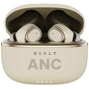 Boult Audio Z40 Ultra Truly Wireless In Ear Earbuds with 32dB Active Noise Cancellation, 100H Playtime (Beige)